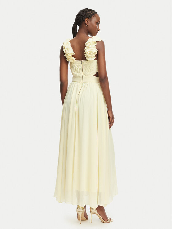 Morgan Morgan Официална рокля 251-RISSAL Жълт Regular Fit