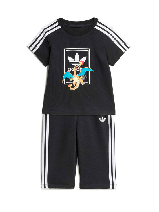 adidas adidas Súprava Tričko a šortky Pokemon KR4683 Čierna Regular Fit