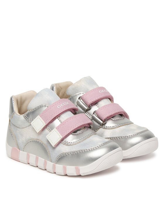 Geox Geox Snīkeri B Iupidoo Girl B3558A 0AS54 C0566 Sudraba