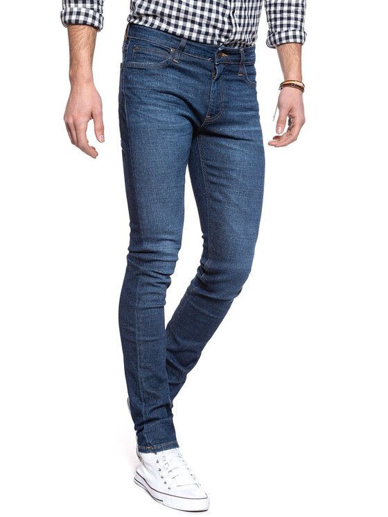 Lee Lee Jeansy MALONE Niebieski Skinny Fit