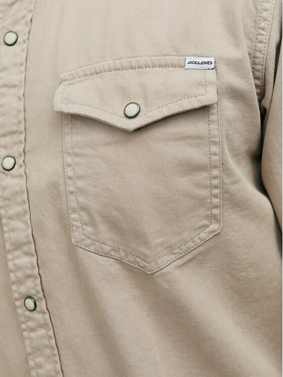 Jack&Jones Jack&Jones Srajca Sheridan 12138115 Rjava Slim Fit