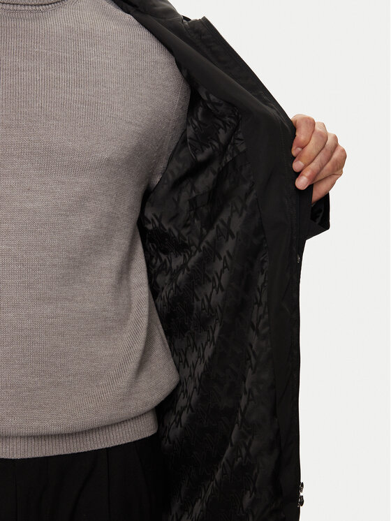 Armani Exchange Armani Exchange Kevad-sügis jope 6DZKL8 ZN5KZ 1200 Must Regular Fit