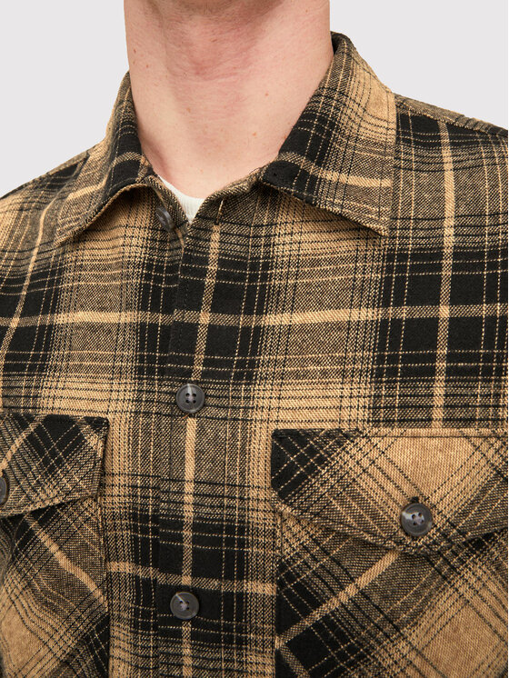Camicia Jay 12213478 Marrone Regular Fit