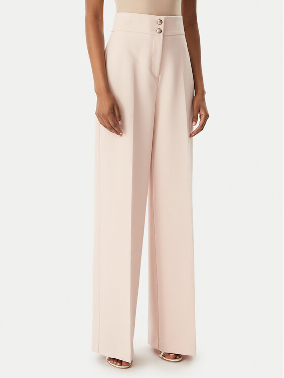 Maryley Maryley Pantaloni din material 26EB680/43PY Roz deschis Regular Fit