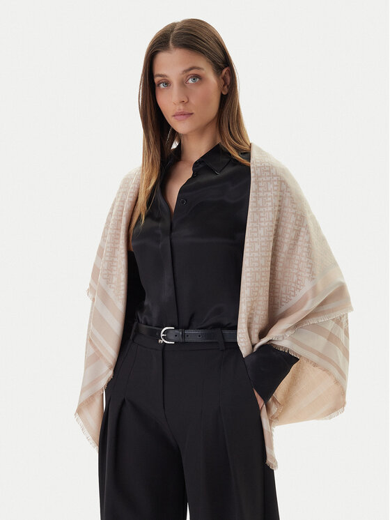 Tommy Hilfiger Tommy Hilfiger Šátek Monogram AW0AW17493 Béžová