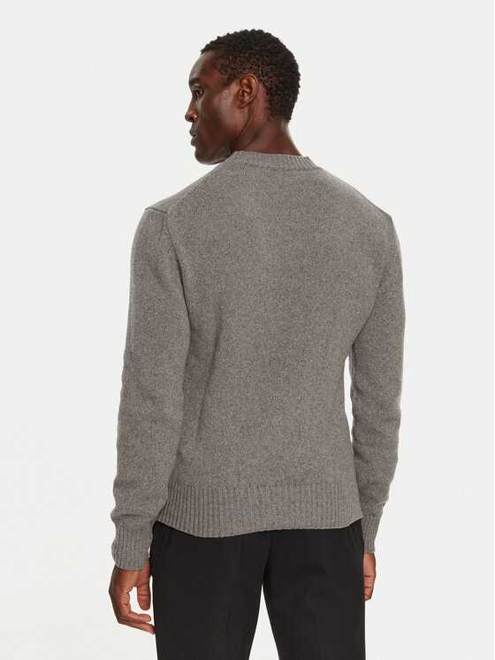 AMI Paris AMI Paris Sweter HKS057.005 Szary Regular Fit