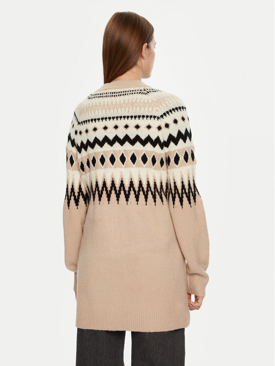 Brave Soul Brave Soul Cardigan LKC-555FAROEA Bej Regular Fit