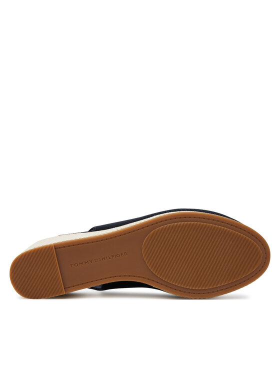 Tommy Hilfiger Tommy Hilfiger Szandál Flag Mid Wedge Espad Slingback FW0FW08595 Sötétkék