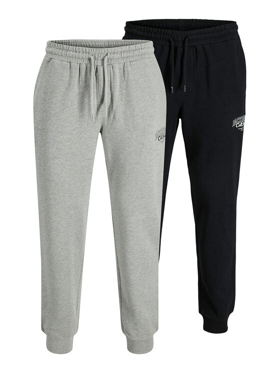 Jack&Jones Komplet 2 par spodni Gordon 12286762 Czarny Regular Fit