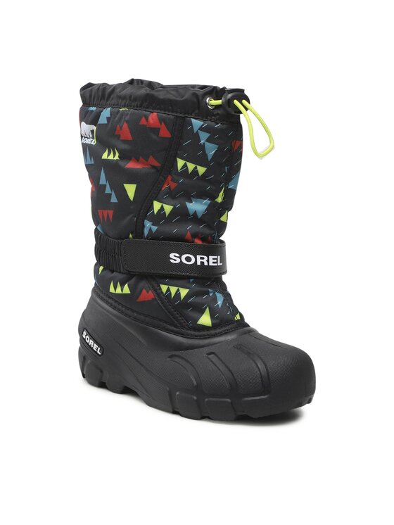 Sorel Sorel Snehule Youth Flurry Print NY3504 Čierna