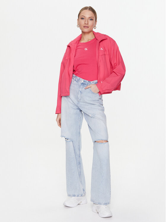 Calvin Klein Jeans Calvin Klein Jeans Тишърт J20J220300 Розов Slim Fit