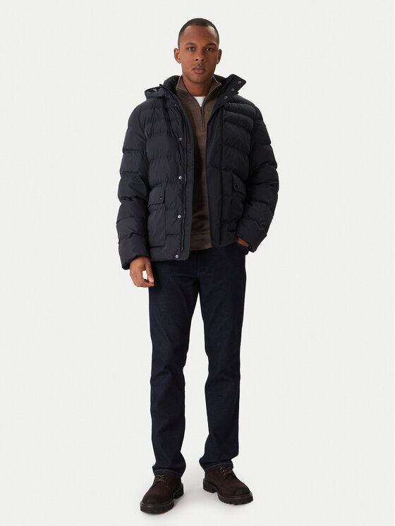 Geox Geox Zimska jakna Leitan M5628C T3266 F1624 Tamnoplava Regular Fit