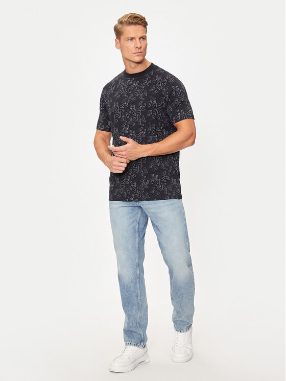KARL LAGERFELD KARL LAGERFELD Majica 755039 544224 Črna Regular Fit