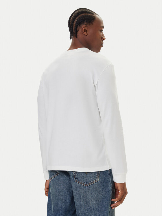 Calvin Klein Jeans Calvin Klein Jeans S dlouhým rukávem Easy LV04RD247G Bílá Regular Fit