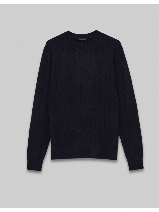 Borgio Borgio Sweter varzo_g Granatowy Regular Fit