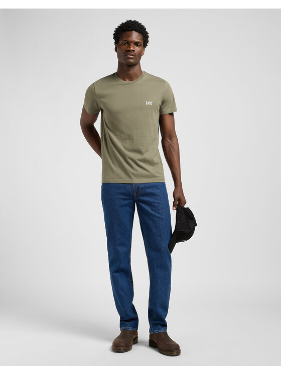 Lee Lee T-Shirt TWIN PACK CREW Biały Regular Fit