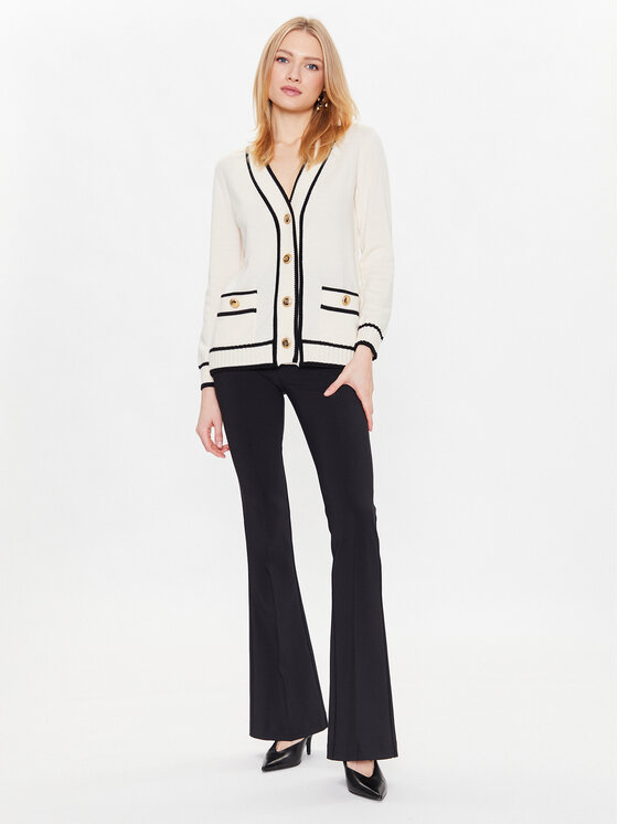 Luisa Spagnoli Luisa Spagnoli Strickjacke Maggiore 57831 Écru Loose Fit