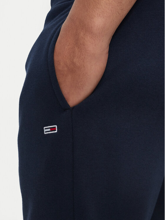 Tommy Jeans Tommy Jeans Donji dio trenerke Flag DM0DM20473 Tamnoplava Slim Fit
