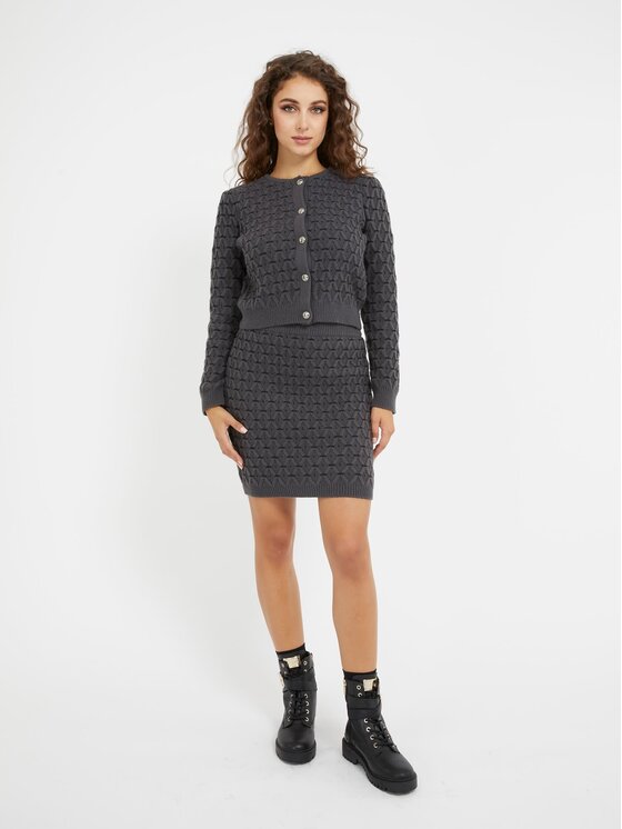 Guess Guess Kardigan 158591 Szary Classic Fit