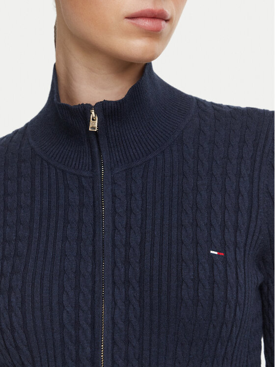 Tommy Jeans Tommy Jeans Кардиган DW0DW23355 Тъмносин Slim Fit