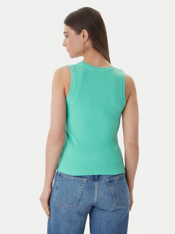 Tommy Jeans Tommy Jeans Τοπ Essential DW0DW20673 Πράσινο Regular Fit