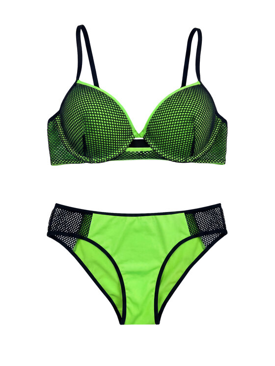 Miss Lou Miss Lou Bikini ML054 Zielony