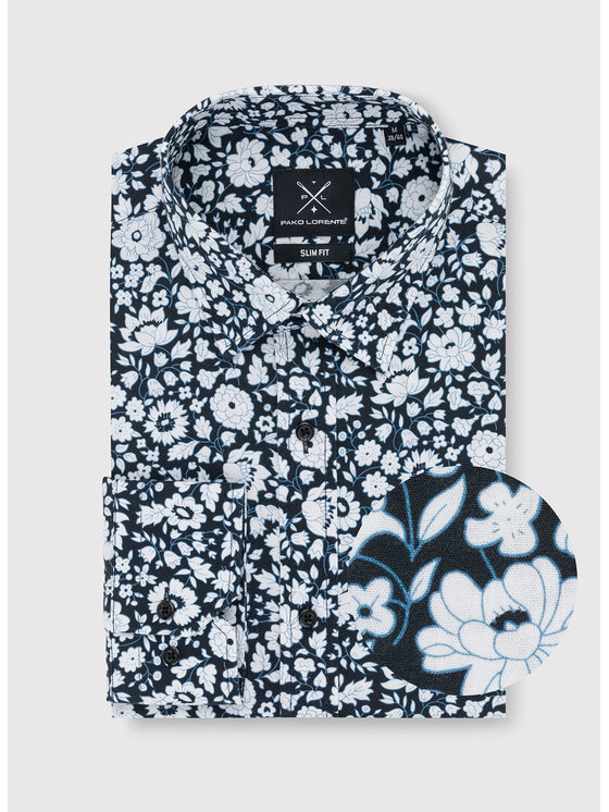 Pako Lorente Pako Lorente Koszula P23WN-1X-001 Czarny Slim Fit