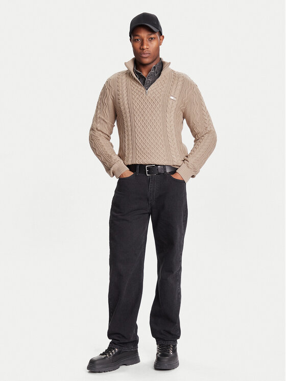 Tommy Jeans Tommy Jeans Pullover DM0DM22103 Braun Regular Fit