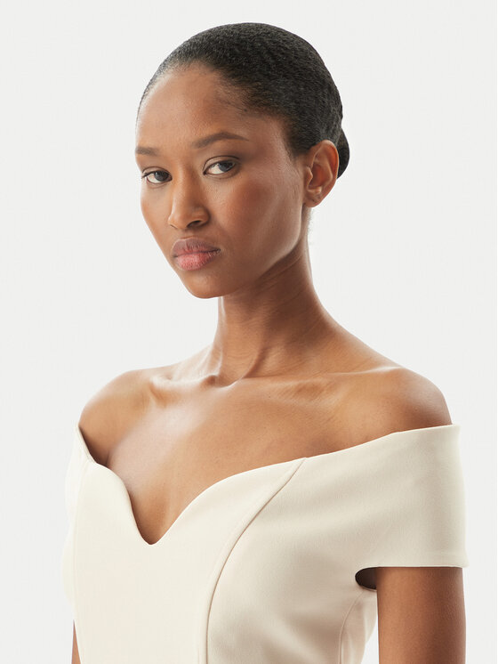 Rinascimento Rinascimento Φόρεμα βραδινό CFC0123610003 Μπεζ Regular Fit