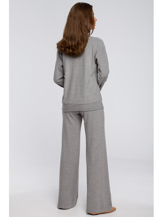 Stylove Stylove Svetr S246 Šedá Regular Fit