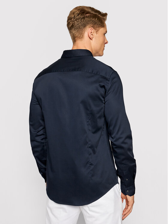 Armani Exchange Hemd 8NZCBD ZN10Z 1510 Dunkelblau Slim Fit | Modivo.de