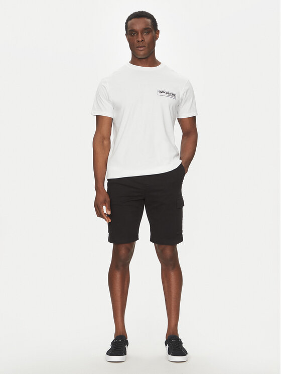 Quiksilver Quiksilver T-Shirt EQYZT08095 Biały Regular Fit