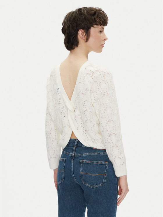 Pepe Jeans Pepe Jeans Džemperis Nova PL702239 Écru Regular Fit