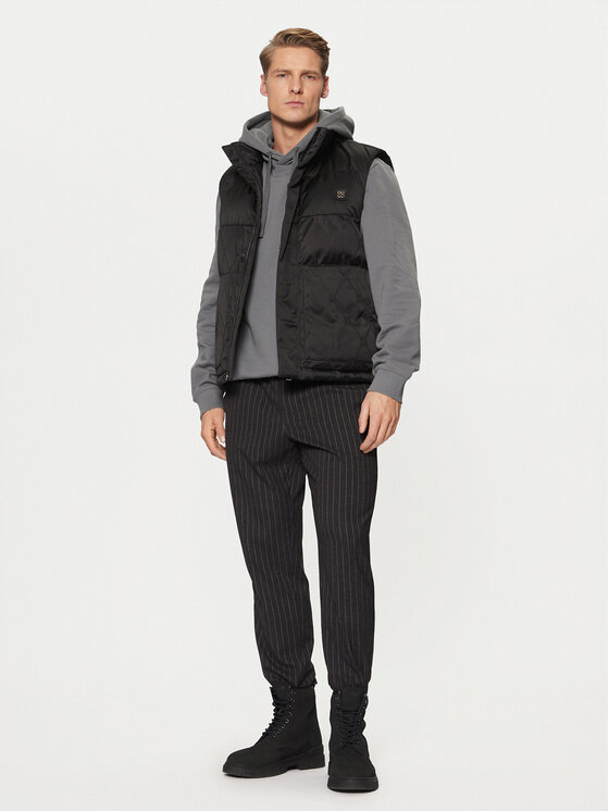 HUGO HUGO Brezrokavnik Baltino2411 50525366 Črna Slim Fit