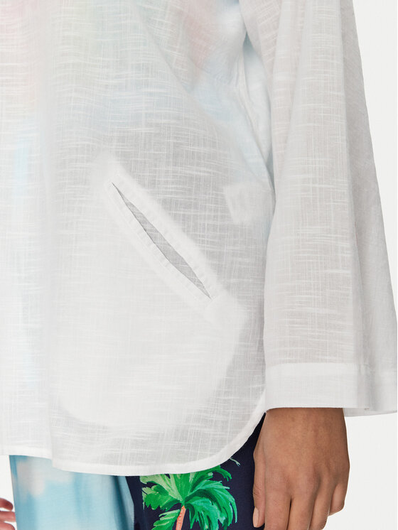 Seafolly Seafolly Tunica Longline 55434-TO Bianco Relaxed Fit