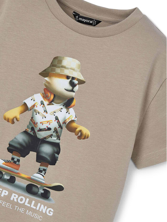 Mayoral Mayoral T-Shirt 3041 Beżowy Regular Fit