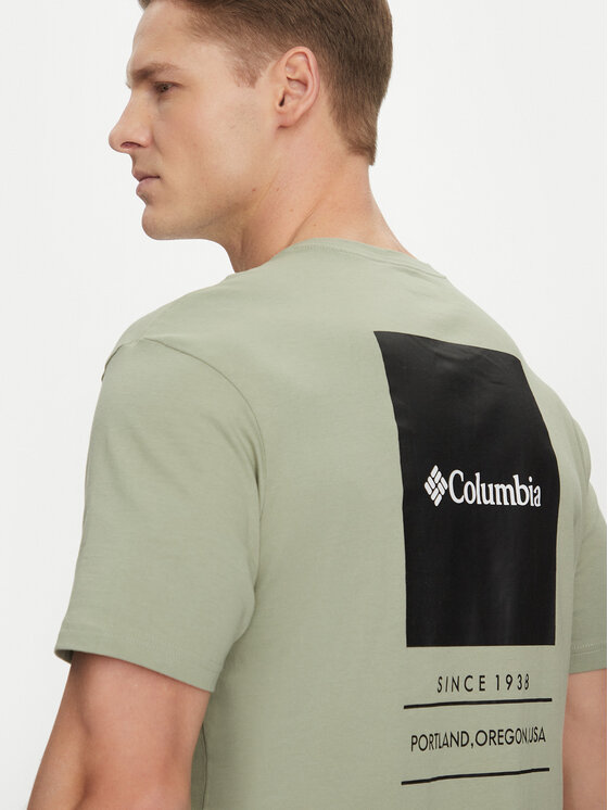 Columbia Columbia T-krekls Barton Springs™ 2058331 Zaļš Regular Fit