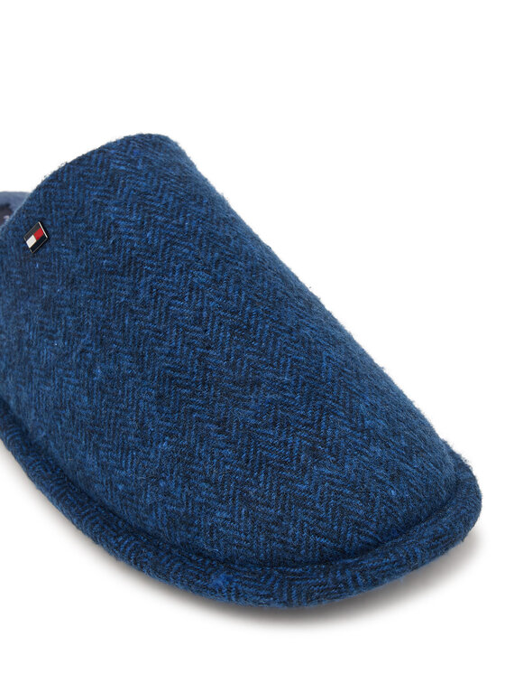 Tommy Hilfiger Tommy Hilfiger Sussid Hilfiger Herringbone House Shoe FM0FM06018 Tumesinine