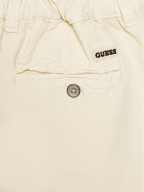 Guess Guess Szorty materiałowe L5GD09 WG5G0 Beżowy Regular Fit