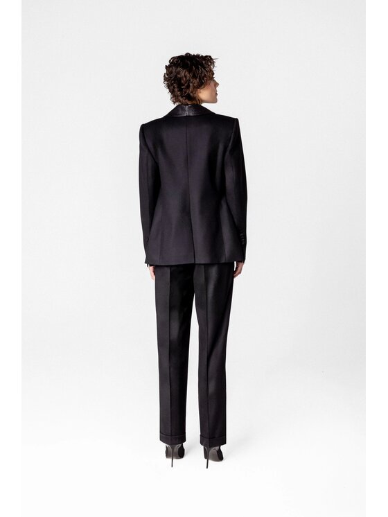 LE POSSÉ LE POSSÉ Σακάκι WWBWSC Μαύρο Tailored Fit