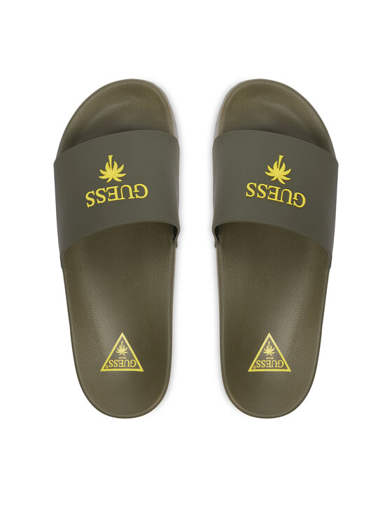 Guess Guess Pantoletten F5GZ05 BB00F Dunkelgrün