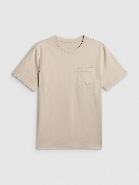 4F 4F T-shirt 4FRSS26TTSHM3637-83S Marrone Regular Fit