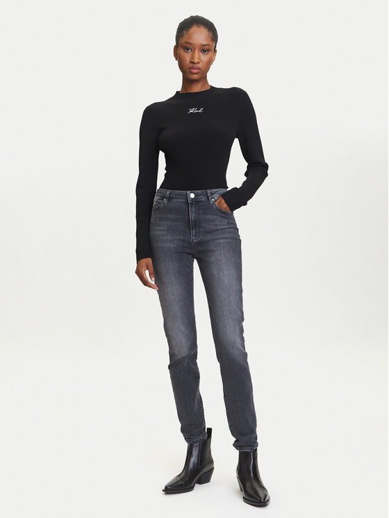 KARL LAGERFELD KARL LAGERFELD Jeansy A3W10016 Szary Skinny Fit