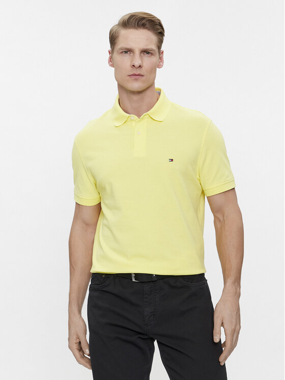 Polo tommy hilfiger jaune shop