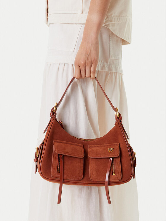PINKO PINKO Torba Cargo Bag Classic PE PLTT 102794 A29N Smeđa