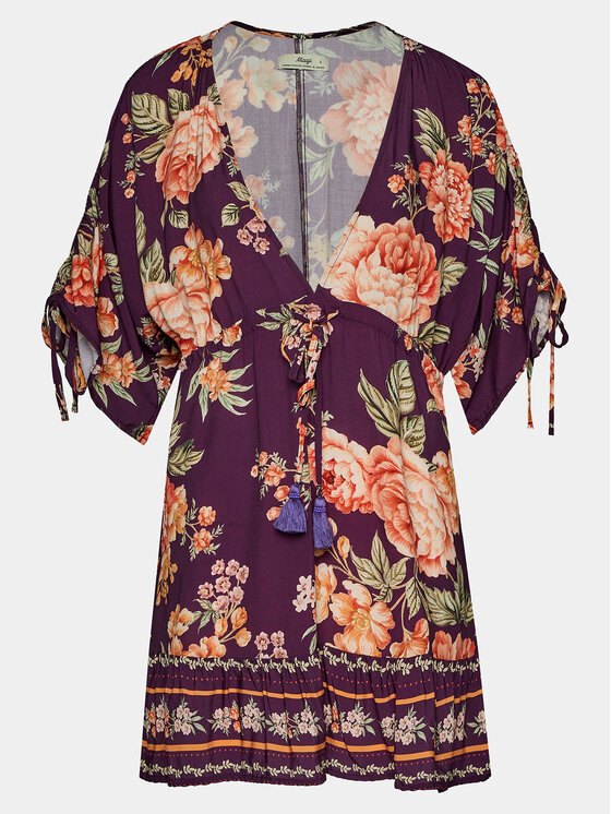 Maaji Maaji Sukienka letnia PT1867CPO603 Fioletowy Regular Fit