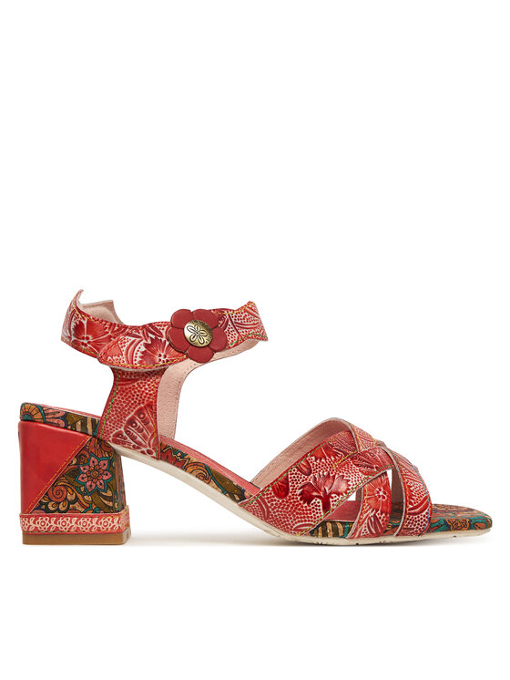 Laura Vita Sandały Jacqueso 03 Czerwony