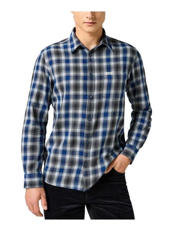 Wrangler Wrangler Koszula 112357226 Niebieski Regular Fit
