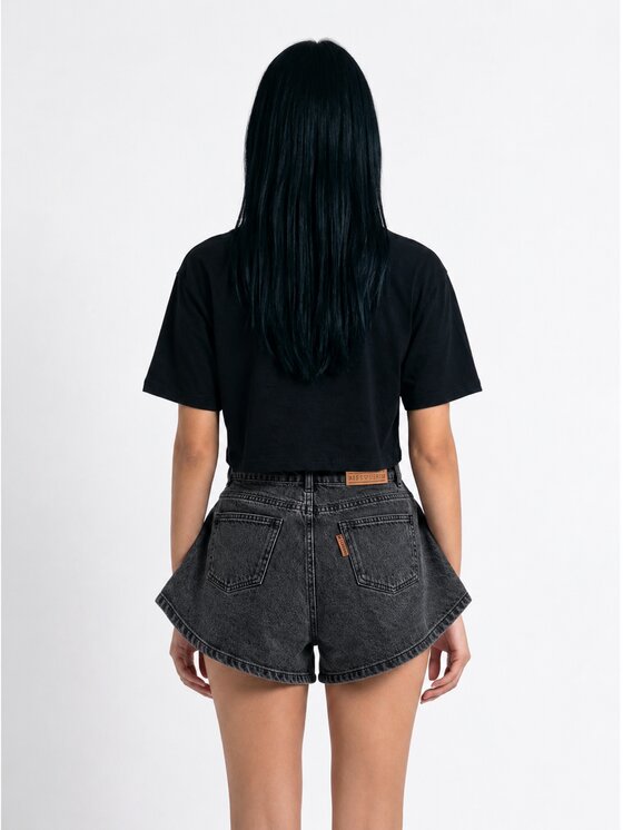 MissDenim MissDenim Szorty jeansowe Skorts Szary ciemny Regular Fit