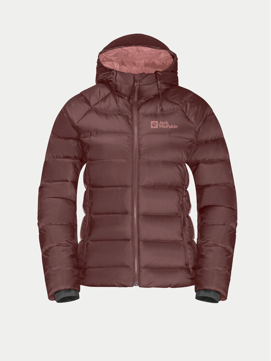 Jack Wolfskin Jack Wolfskin Pernata jakna Nebelhorn Down Hoody 1207091 Tamnocrvena Regular Fit